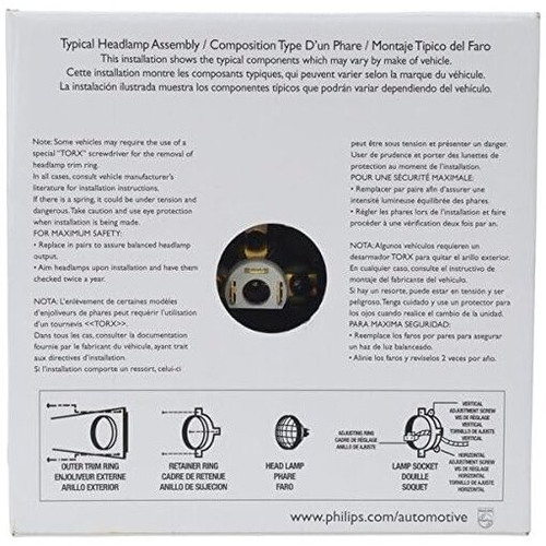 Philips H6006  Standard Halogen Sealed Beam Headlamp - 1 per Box (H6006C1) Image 3