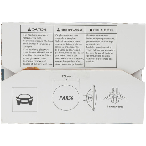 Philips H6024  CrystalVision Ultra Upgrade Sealed Beam Headlight Bulb - 1 per Box (H6024CVC1) Image 4