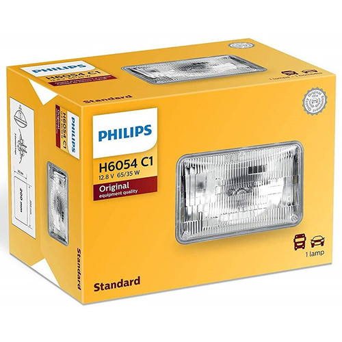 Philips H6054  Standard Halogen Sealed Beam Headlamp - 1 per Box (H6054C1) Image 0