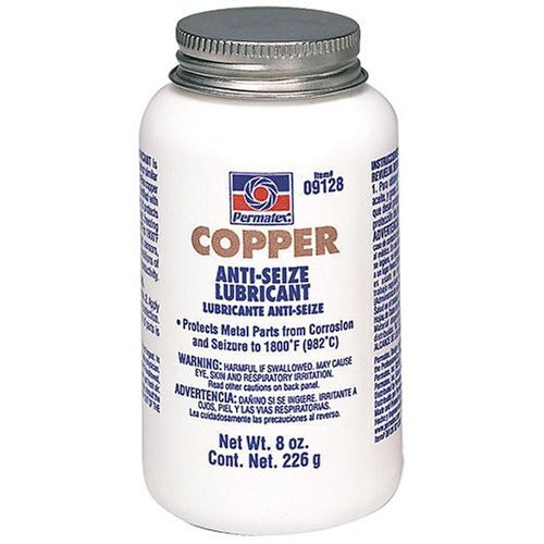 Permatex 09128  Copper Anti-Seize Lubricant - 8 oz Brush Top Bottle Image 0