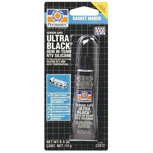 Permatex 22072  Ultra Black Maximum Oil Resistance RTV Silicone Gasket Maker - 0.5 oz Tube (598) Image 0