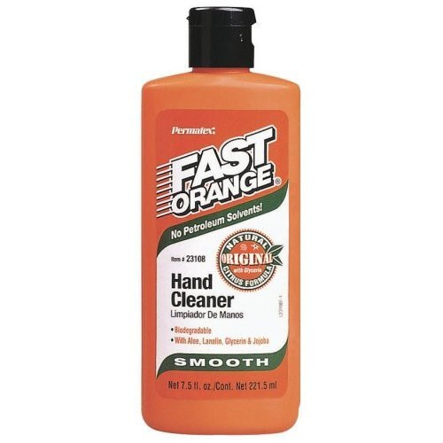Permatex 23108  Fast Orange Smooth Lotion Hand Cleaner - 7.5 oz Bottle Image 0