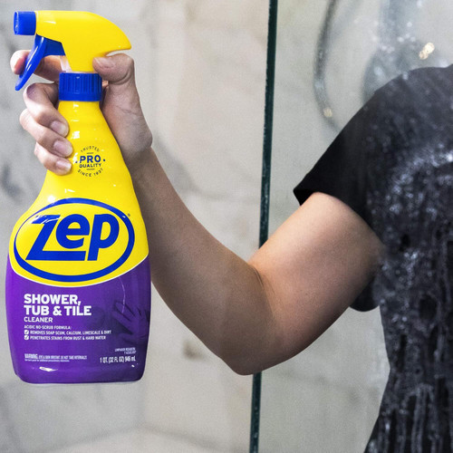 Zep Commercial ZUSTT32PF  Shower, Tub & Tile Cleaner - 32-oz Bottle Image 5