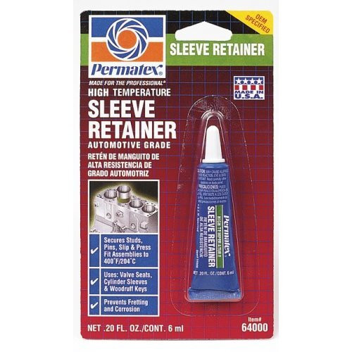 Permatex 64000  High Temperature Sleeve Retainer - 6 ml Tube (640) Image 0