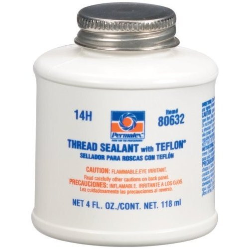 Permatex 80632  Thread Sealant with PTFE - 4 oz Can (14H) Image 0