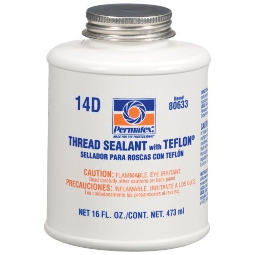 Permatex 80633  Thread Sealant with PTFE - 16 oz Can (14D) Image 0