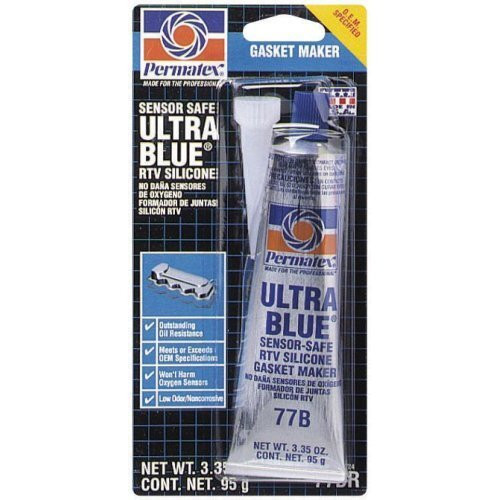 Permatex 81724  Ultra Blue Multipurpose RTV Silicone Gasket Maker - 3.35 oz Tube (77B) Image 0