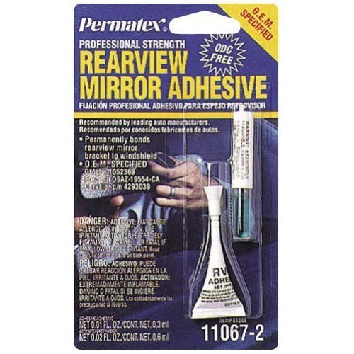 Permatex 81844  Professional Strength Rearview Mirror Adhesive - 2 Part Kit (11067-2) Image 0