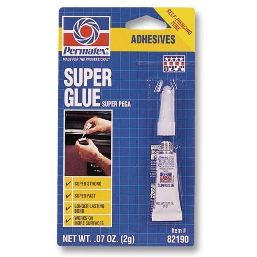 Permatex 82190  Super Glue Adhesive - 2 gram Tube Image 0