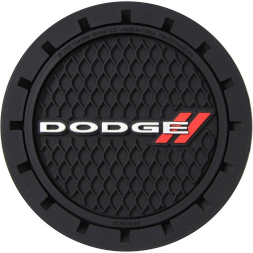 Plasticolor 649R01  Cup Holder Coasters with Dodge Logo - 2 per Package Image 0