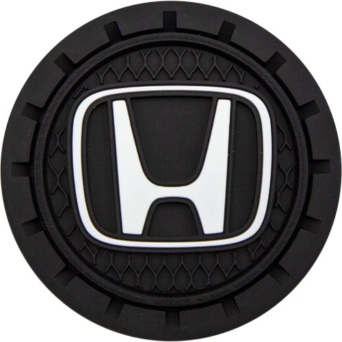 Plasticolor 675R01  Cup Holder Coasters with Honda Logo - 2 per Package Image 0