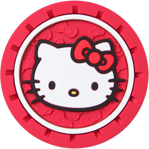Plasticolor 677R01  Cup Holder Coasters Hello Kitty Logo - 2 per Package Image 0