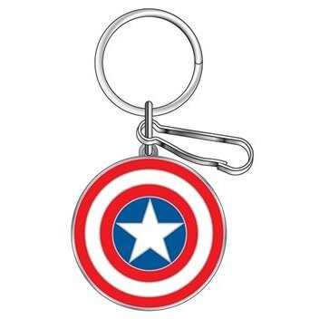 PlastiColor 4339R01  Enamel Key Chain with Marvel Captain America Image 0