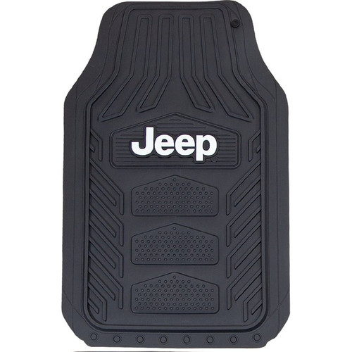Plasticolor 1668R01  WeatherPro Floor Mats with Jeep Logo with Jeep Logo - 4 Piece Set Image 1