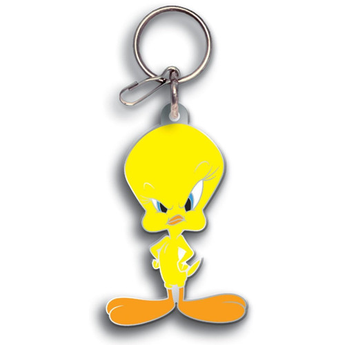 PlastiColor 4225  Enamel Key Chain with Tweety Bird Angry Design Image 0