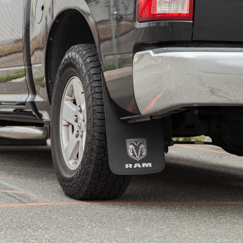 Plasticolor 541R01  Easy Fit 11" x 19" Mud Guards with Ram Logo - Set of 2 Image 3