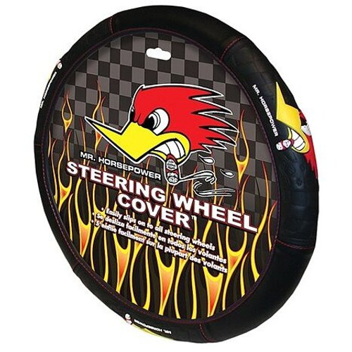 PlastiColor 6467R01  Steering Wheel Cover with Mr. Horsepower Design Image 0