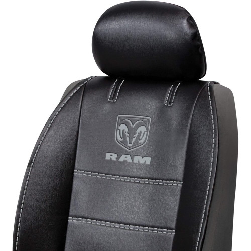 Plasticolor 8628R25  Deluxe Sideless Seat Cover 3 Piece Design with Ram Logo Image 4