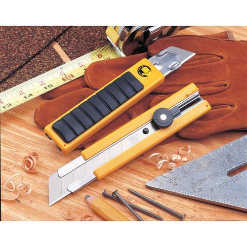 Olfa 5006  25mm Extra Heavy-Duty Ratchet-Lock Snap-Off Utility Knife with Rubber Grip Insert (H-1) Image 2