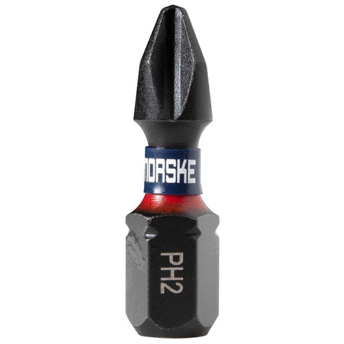 Norske Tools  NIBBI053  1" x #2 Phillips Insert Impact Torsion Driver Bits - 25 per Package Image 0