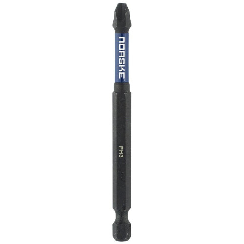 Norske Tools  NIBBI070  3-1/2" x #3 Phillips Power Impact Torsion Driver Bits - 10per Package Image 0