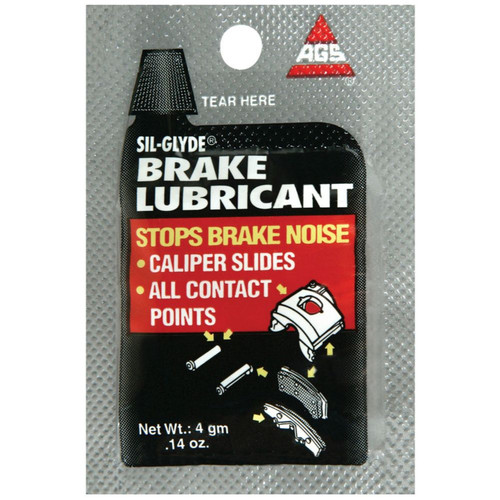 AGS Company BK-1  Sil-Glyde Silicone Brake Lubricant 4 gram  (0.14 oz) Single Use Packet Image 0
