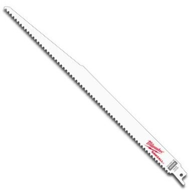 Milwaukee 48-00-5037  12" x 6TPI Sawzall Blade for Wood Cutting 5 Blades per Pack Image 0