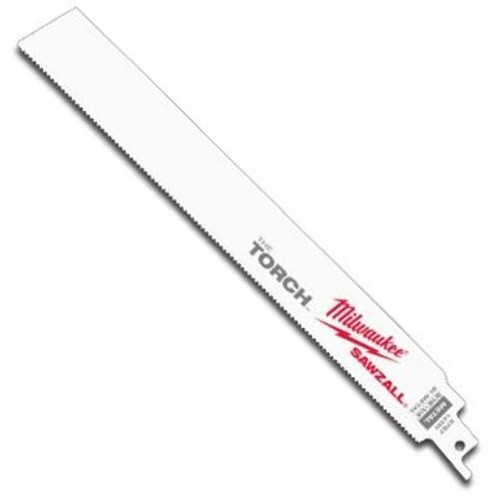 Milwaukee 48-00-5787  9" x 14TPI The Torch Sawzall Blade for Demolition Metal Cutting 5 Blades per Pack Image 0