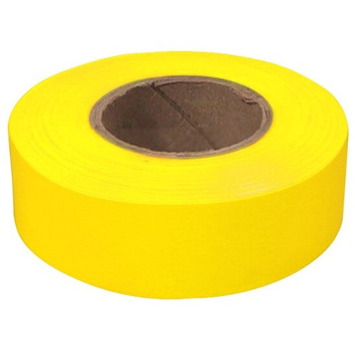 Empire Level 77-004  200' x 1" Roll Flagging Tape Glo-Yellow Image 0