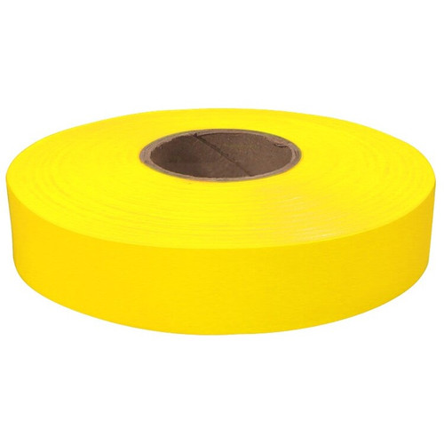 Empire Level 77-064  600' x 1" Roll Flagging Tape Glo-Yellow Image 0