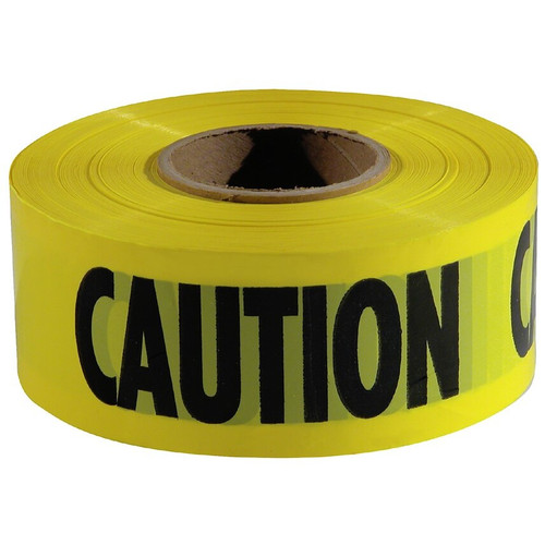 Empire Level 77-1001  1000' x 3"  Barricade "Caution" Tape - Yellow Commercial Grade Image 0