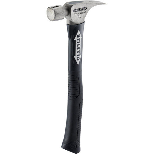Stiletto  FH10C-F  10 oz Titanium Smooth Face Hammer, 14.5" Hybrid Fiberglass Handle Image 0