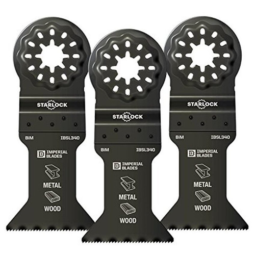 Imperial Blades  IBSL340-3  Starlock 1-3/4" Metal/Wood Blade - 3 Blades Per Package Image 0