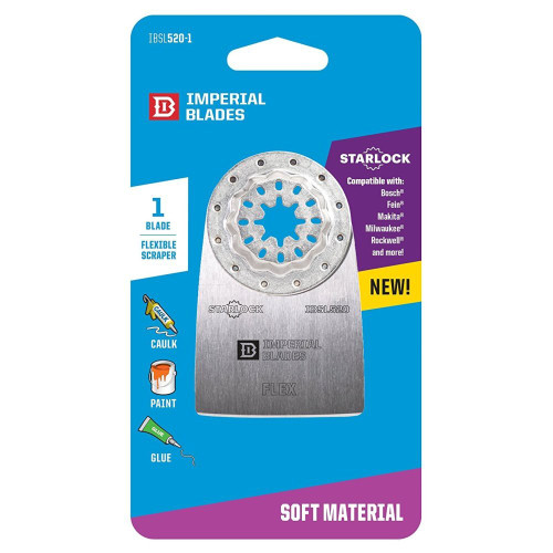 Imperial Blades  IBSL520-1  Starlock 1-3/8" Flexible Scraper Blade - 1 Blade Per Package Image 1