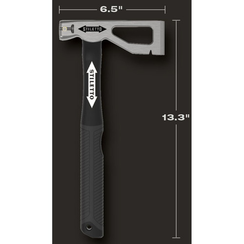 Stiletto  LATHAXE10-F  10 oz Titanium Lather's / Roofing Hatchet with 13.5" Fiberglass Handle Image 4