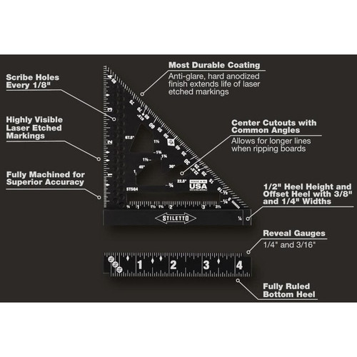 Stiletto STSQ4  4-1/2" Trim Square Image 3