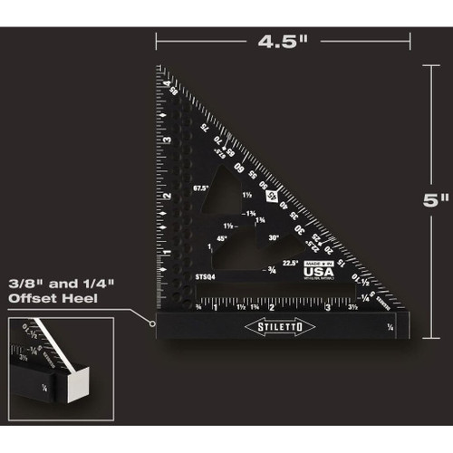 Stiletto STSQ4  4-1/2" Trim Square Image 4