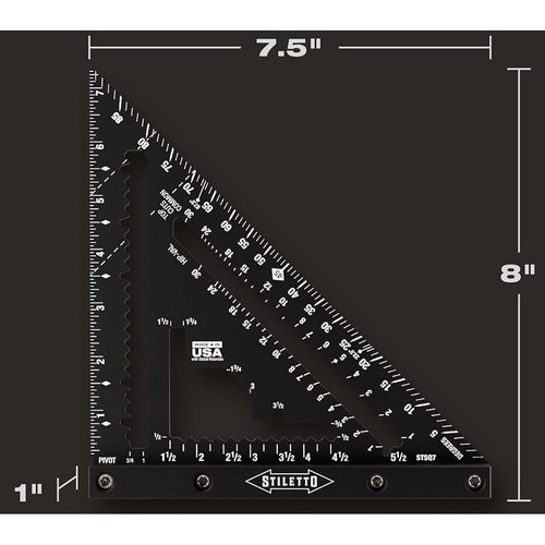 Stiletto STSQ7  7" Carpenter Square Image 4
