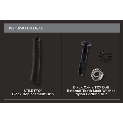 Stiletto TBRG-BL Black Tibone Replacement Grip  Image 2