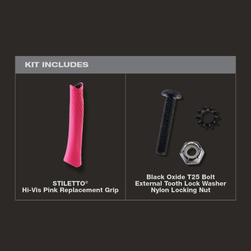 Stiletto TBRG-P  Hi-Vis Pink Tibone Replacement Grip Image 2