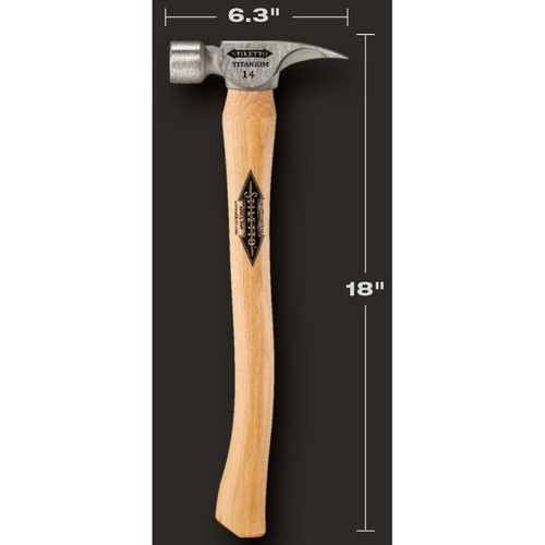 Stiletto TI14SC  14oz Titanium, Smooth Face, Curved Handle Framing Hammer Image 4