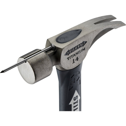 Stiletto  TI14SC-F  14 oz Titanium Smooth Face Hammer 16" Hybrid Fiberglass Handle Image 3