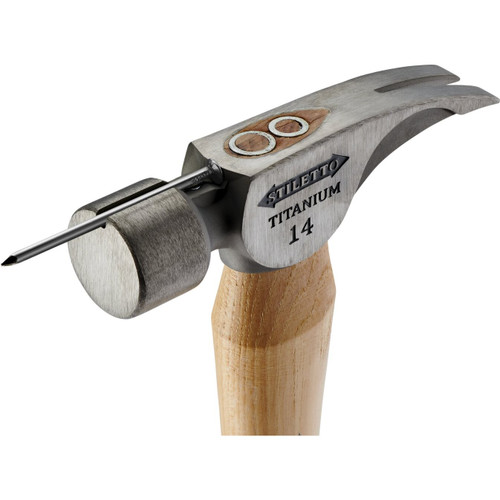 Stiletto TI14SS  14oz Titanium, Smooth Face, Straight Handle Framing Hammer Image 2