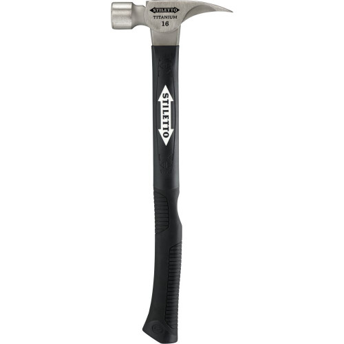 Stiletto  TI16SC-F  16 oz Titanium Smooth Face Hammer 18" Hybrid Fiberglass Handle Image 0