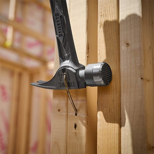 Stiletto TIB14RMC  14-oz TIBONE Titanium Hammer Milled Face with Curved Handle Image 2