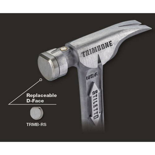 Stiletto TRMB  Trimbone 10 oz Titanium Hammer Smooth Face Image 3