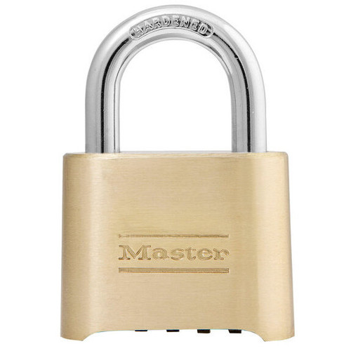 Master Lock 175D  2" Wide Re-Settable Combination Padlock Hardened with 1" Shackle Height Image 0