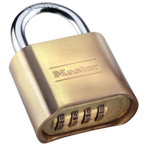 Master Lock 175D  2" Wide Re-Settable Combination Padlock Hardened with 1" Shackle Height Image 2