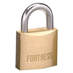 Master Lock 1840D  Fortress 1-9/16" Wide Solid Body Padlock with 7/8" Shackle Height Image 0