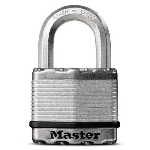 Master Lock M5XDHC  Magnum 2" Wide Laminated Padlock with Tough-Cut Octagonal Shackle 1" Height Image 0